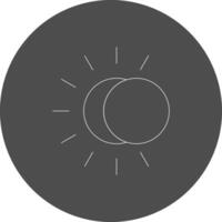 eclipse diseño de icono creativo vector