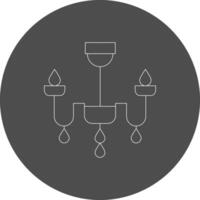 Chandelier Creative Icon Design vector