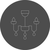 Chandelier Creative Icon Design vector