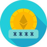Ethereum Password Vector Icon