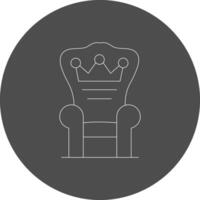 Throne Creative Icon Design vector