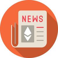 Ethereum News Vector Icon