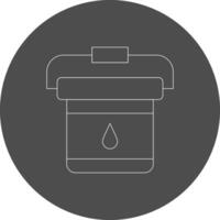 Paint Bucket Creative Icon Design vector