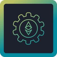 Ethereum Setting Vector Icon