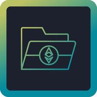 Ethereum Folder Vector Icon