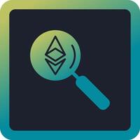 ethereum buscar vector icono