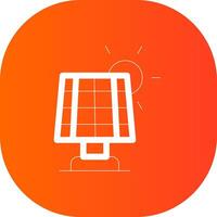 Solar Panel Creative Icon Design vector