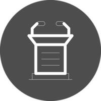 Lectern Creative Icon Design vector
