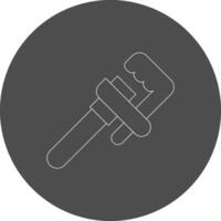 Pipe Wrench Creative Icon Design vector