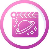 espacio película vector icono