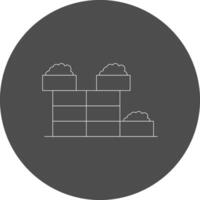 Brick Wall Creative Icon Design vector