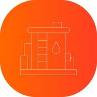 Oil Tank Creative Icon Design vector