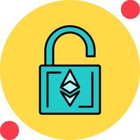 Ethereum UnLock Vector Icon