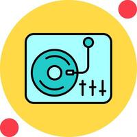 icono de vector de tocadiscos