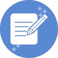 Paper Edit Vector Icon