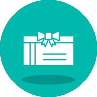 icono de vector de tarjeta de regalo