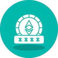 Ethereum Password Vector Icon