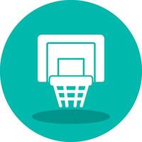 icono de vector de aro de baloncesto