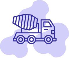 Mixer Truck Vector Icon