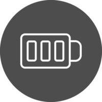 Full Battery Creative Icon Design vector