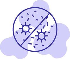 antibacteriano vector icono