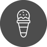 Ice Cream Cone Creative Icon Design vector