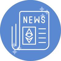 Ethereum News Vector Icon