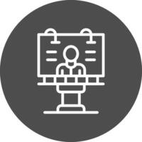 Billboard Creative Icon Design vector
