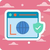 Secure  Browser Vector Icon