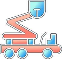 Boom Lift Vector Icon