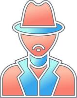 icono de vector de detective