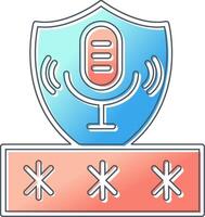 Voice Access Security Vector Icon