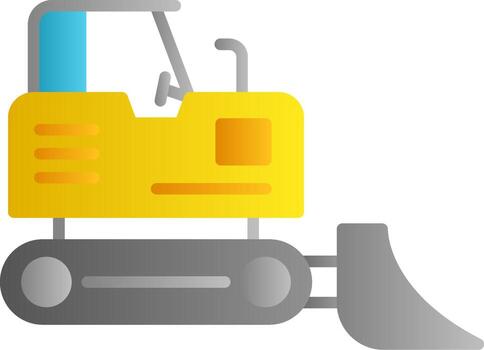 Bulldozer Vector Icon