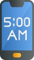 Smartphone Alarm Vector Icon