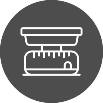 Kitchen Scale Creative Icon Design vector