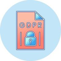 gdpr vector icono