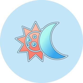 icono de vector de eclipse