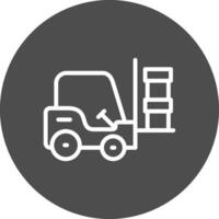 Forklift Creative Icon Design vector