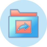 Folder Share Vector Icon