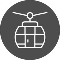 Cable Car Creative Icon Design vector