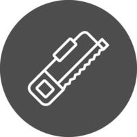 Hack Saw Creative Icon Design vector