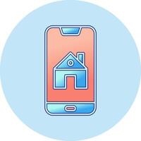 Smartphone House Control Vector Icon