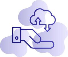 Cloud Data Transfer Vector Icon