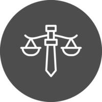 Justice Creative Icon Design vector