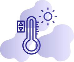 icono de vector de control de temperatura