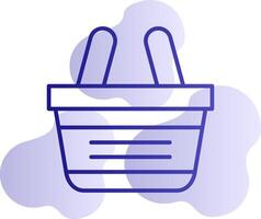 icono de vector de cesta de compras