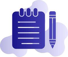 Notes Writing Vector Icon