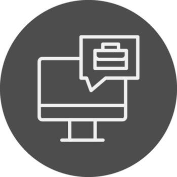 trabajo creativo icono diseño vector