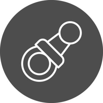 Pacifier Creative Icon Design vector