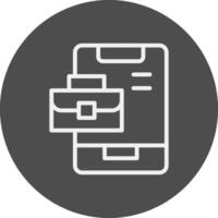 línea invertido diseño vector